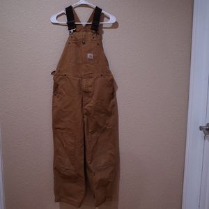 Carhartt Womens Overalls Brown Size 10 Medium